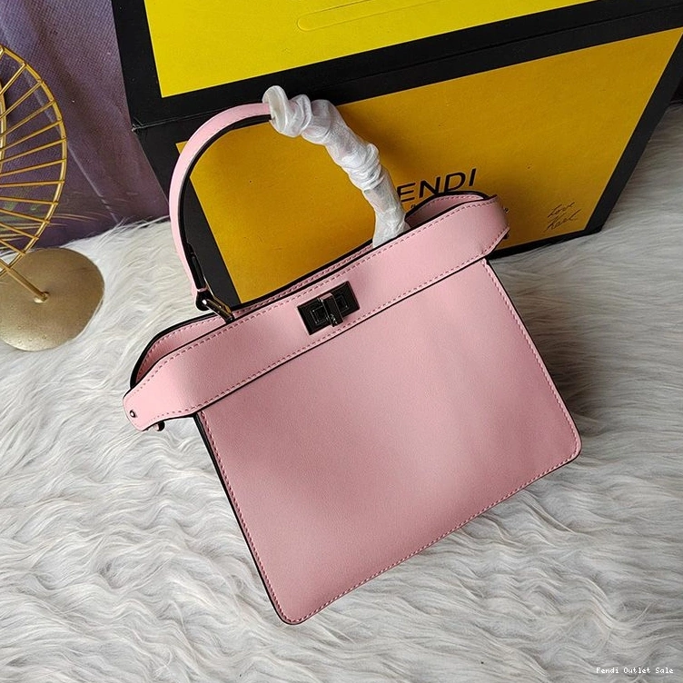 Affordable Petite Bag Nappa In ISeeU Fendi Peekaboo Leather Pink 0807